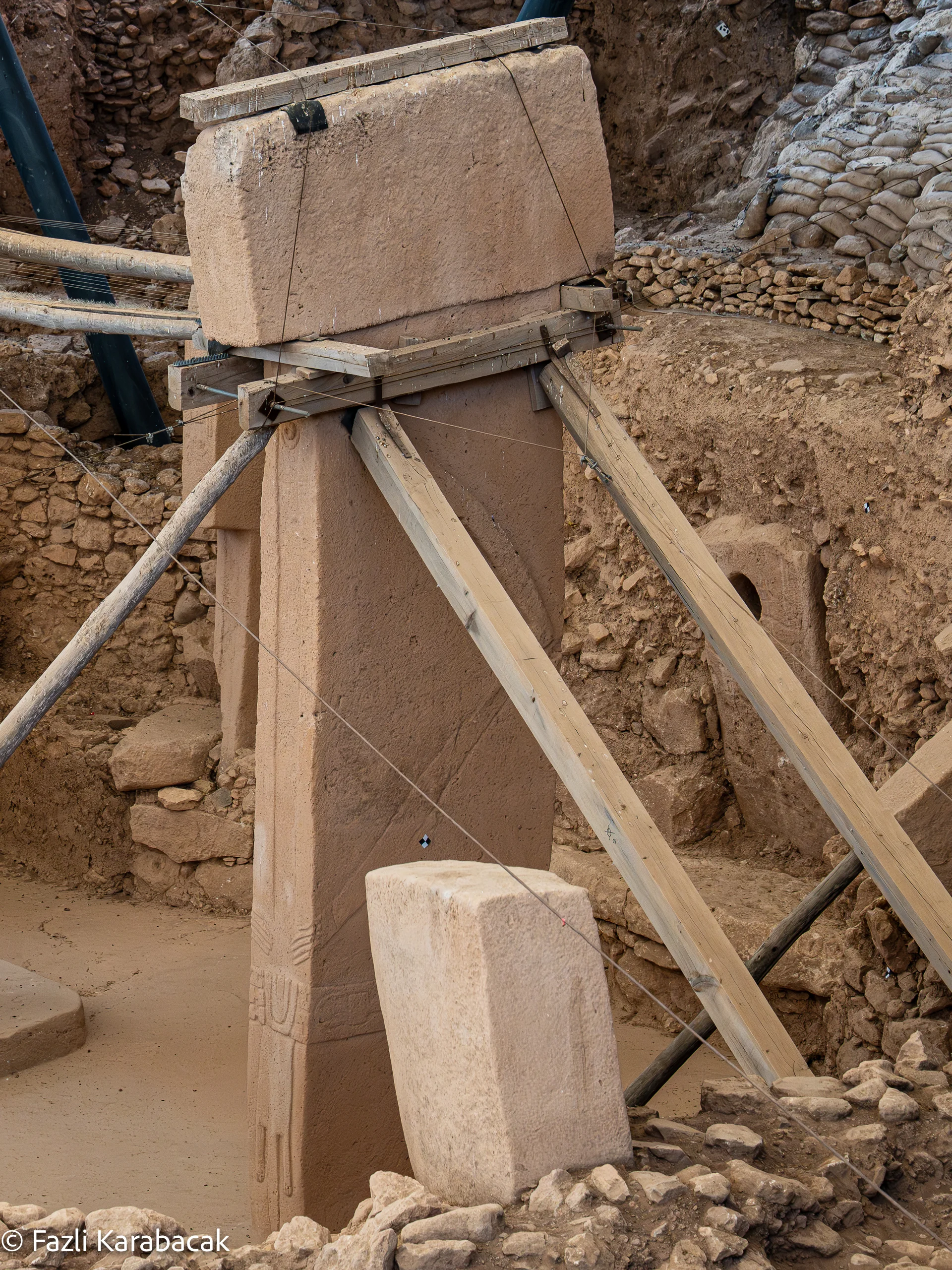 Pillar 31 — loincloth detail