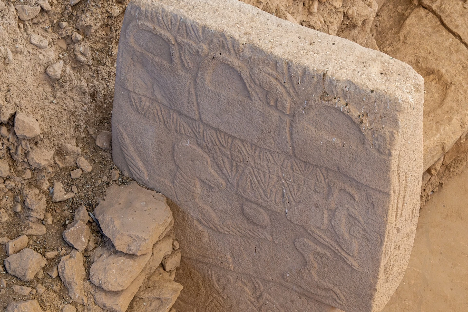 Carved pillar at Göbekli Tepe — the kind of monumental architecture built in the immediate aftermath of the Younger Dryas climate catastrophe